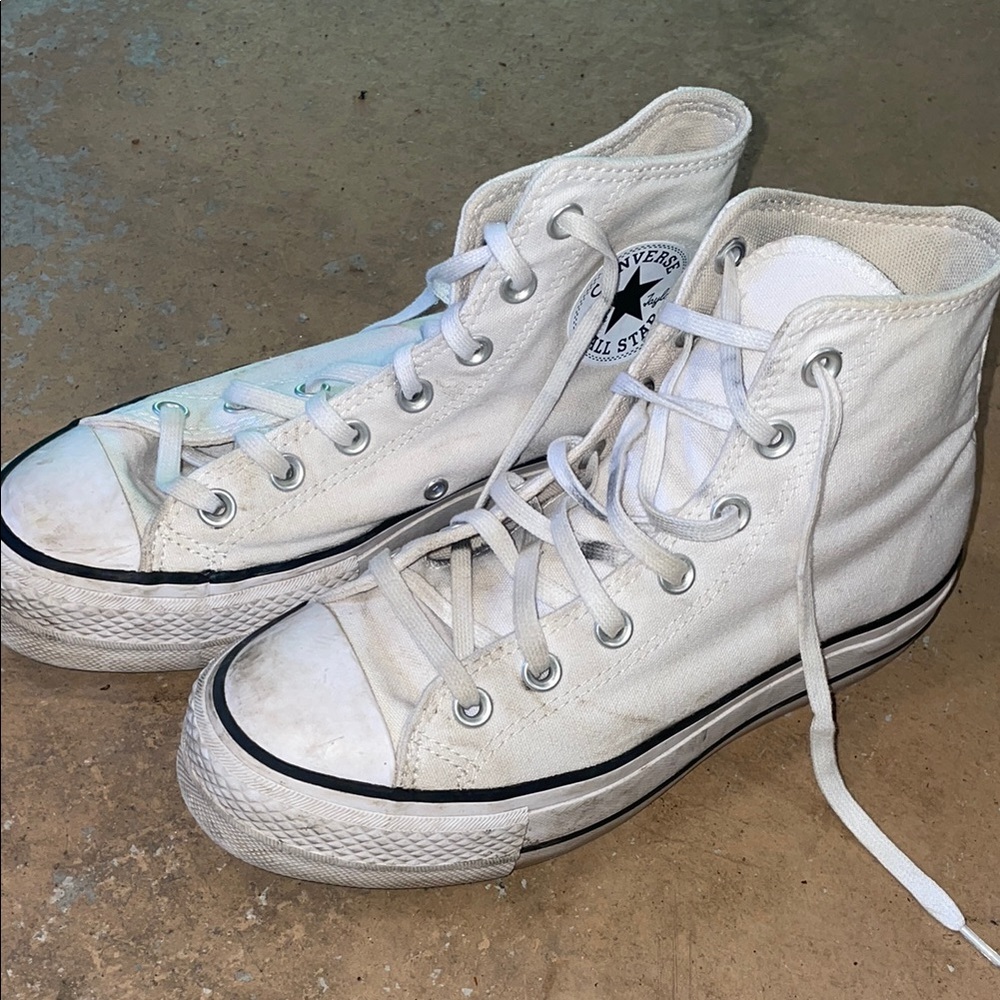 Converse All Star White Canvas High-Tops
